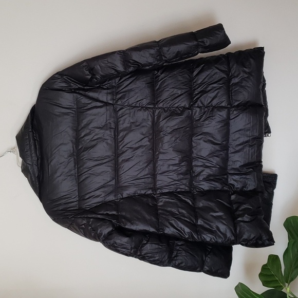 Lands End Down Filled Black Puffer Coat, Winter Coat, Women's Size MP 10-12. - Picture 12 of 12